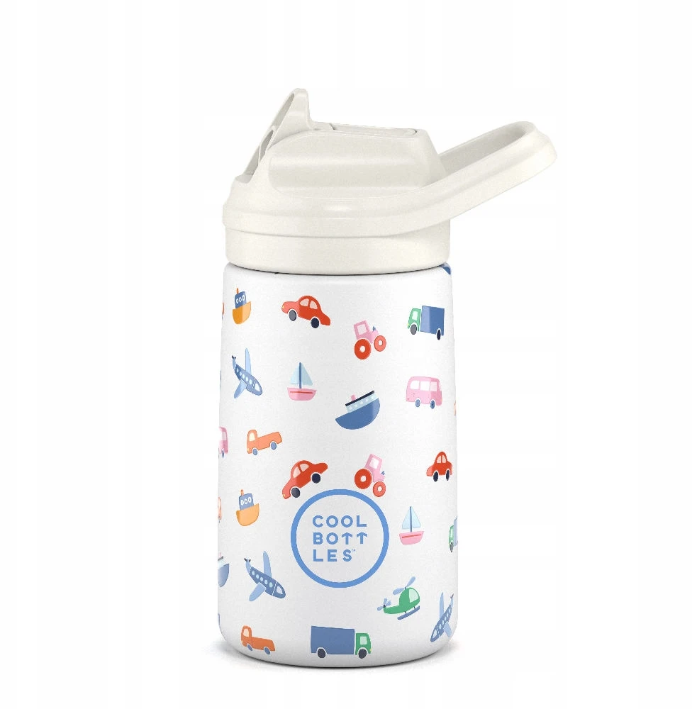Cool Bottles Kiddies termo buteliukas 350 ml Little Wheels