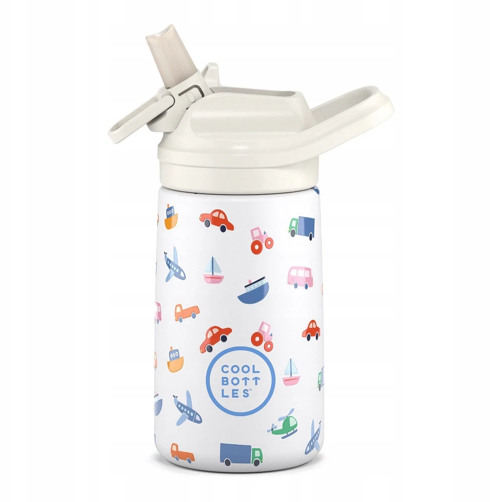 Cool Bottles Kiddies termo buteliukas 350 ml Little Wheels