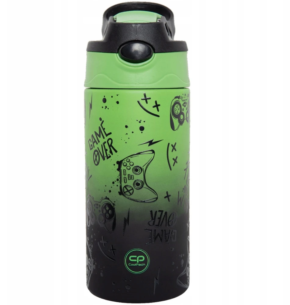 Cool Pack Coolpack Bidon na Wodę GameOver Gradient Žalias 350ml Bono Z10969