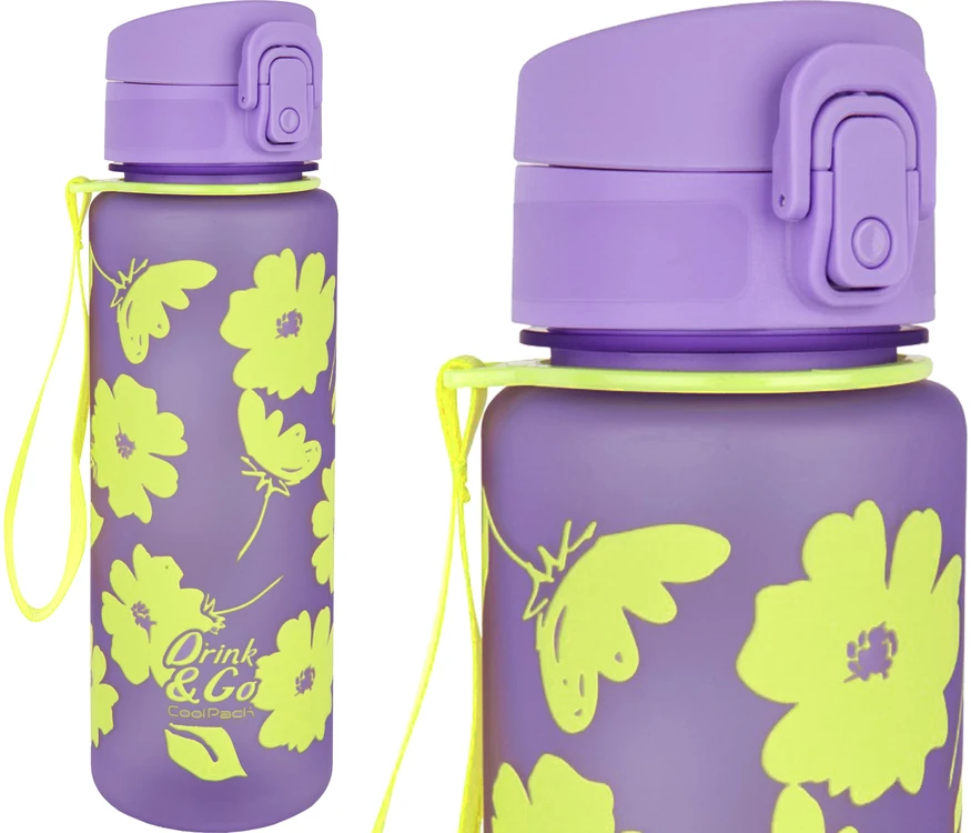 Gertuvė Cool Pack Coolpack Brisk 600ml bidonas, gėlės, violetinis
