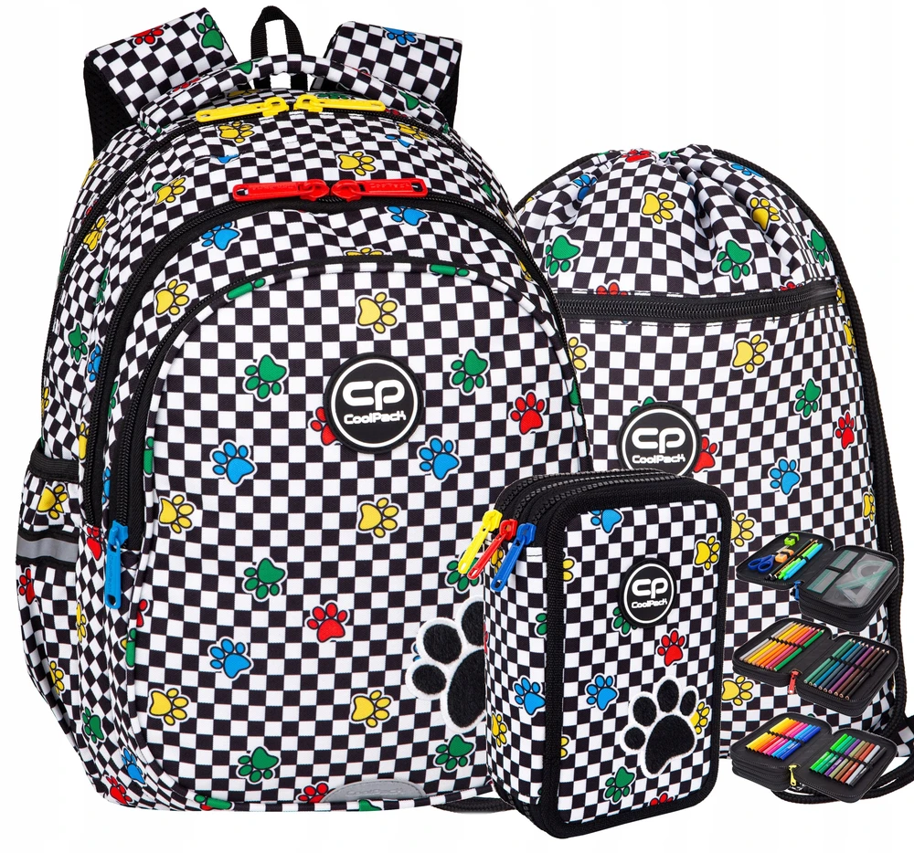 Cool Pack Coolpack Catch Me kuprinė 1-3 klasei, su pieštukine ir maišeliu