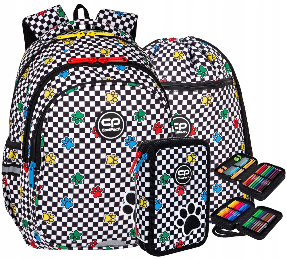 Cool Pack Coolpack Catch Me kuprinė su pieštukine ir maišeliu, 1-3 klasei