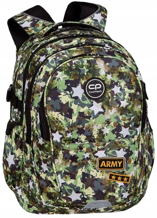 Cool Pack Coolpack Factor kuprinė paaugliams, 29l, daug skyrių, Army Stars