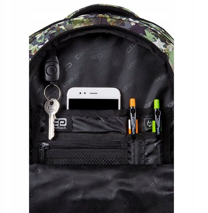 Cool Pack Coolpack Factor kuprinė paaugliams, 29l, daug skyrių, Army Stars