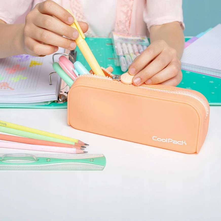 Cool Pack Coolpack "girls Mėlyna" silikoninė "saszetka" rašiklinė, mėlyna-žalia