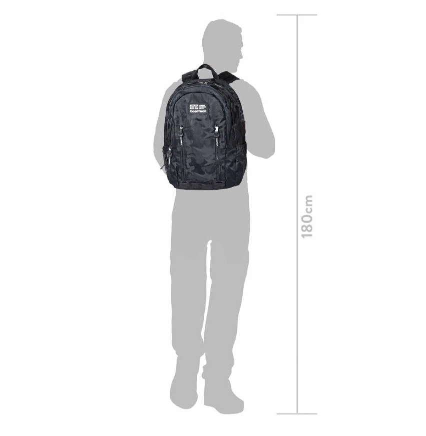 Cool Pack Coolpack Impact kuprinė, 2 skyrių, bordo spalvos