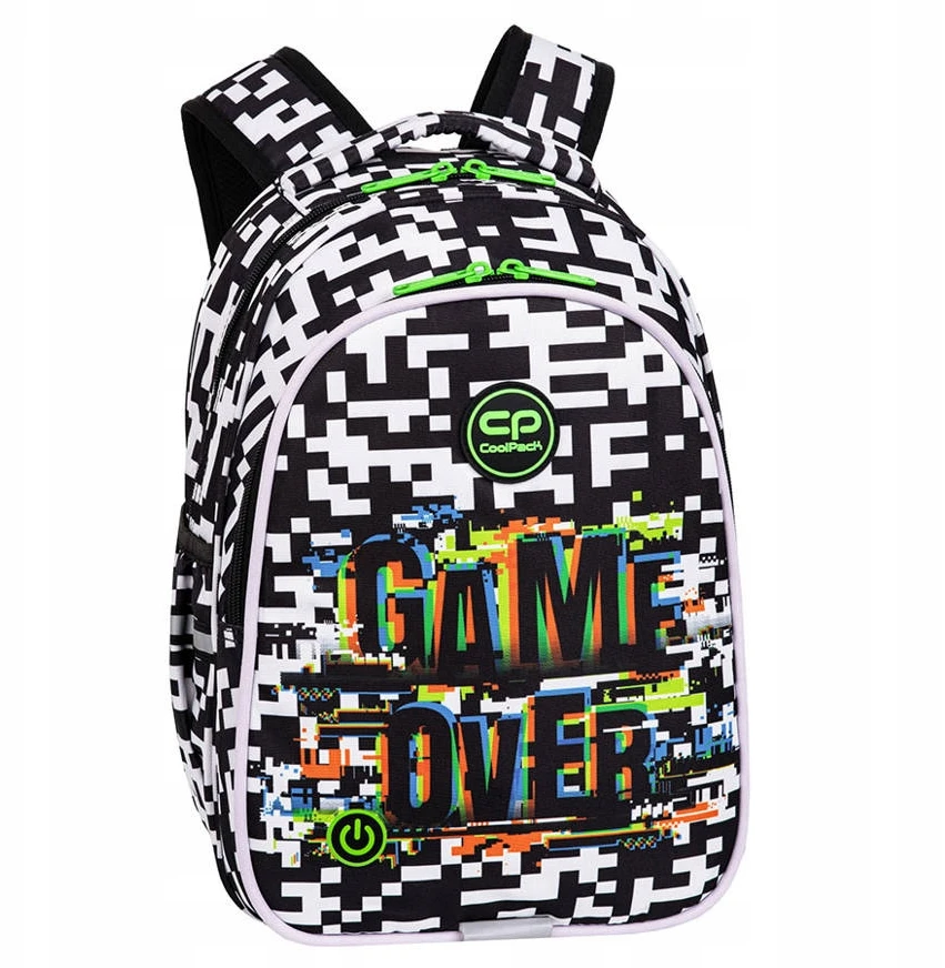 Cool Pack Coolpack Jimmy Led kuprinė berniukams "game Over"