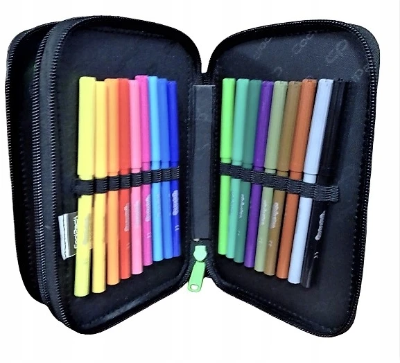 Cool Pack Coolpack Jumper 2 Dvigubas Mokyklinis Pieštukų Dėklas su Piešimo Priemonėmis
