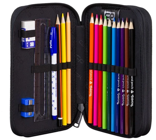 Cool Pack Coolpack Jumper 2 Dvigubas Pieštukų Dėklas su Mokyklinėmis Priemonėmis