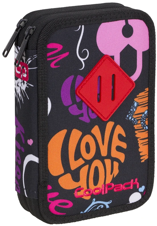 Cool Pack Coolpack Jumper 2 Dvigubas Pieštukų Dėklas su Mokyklinėmis Priemonėmis