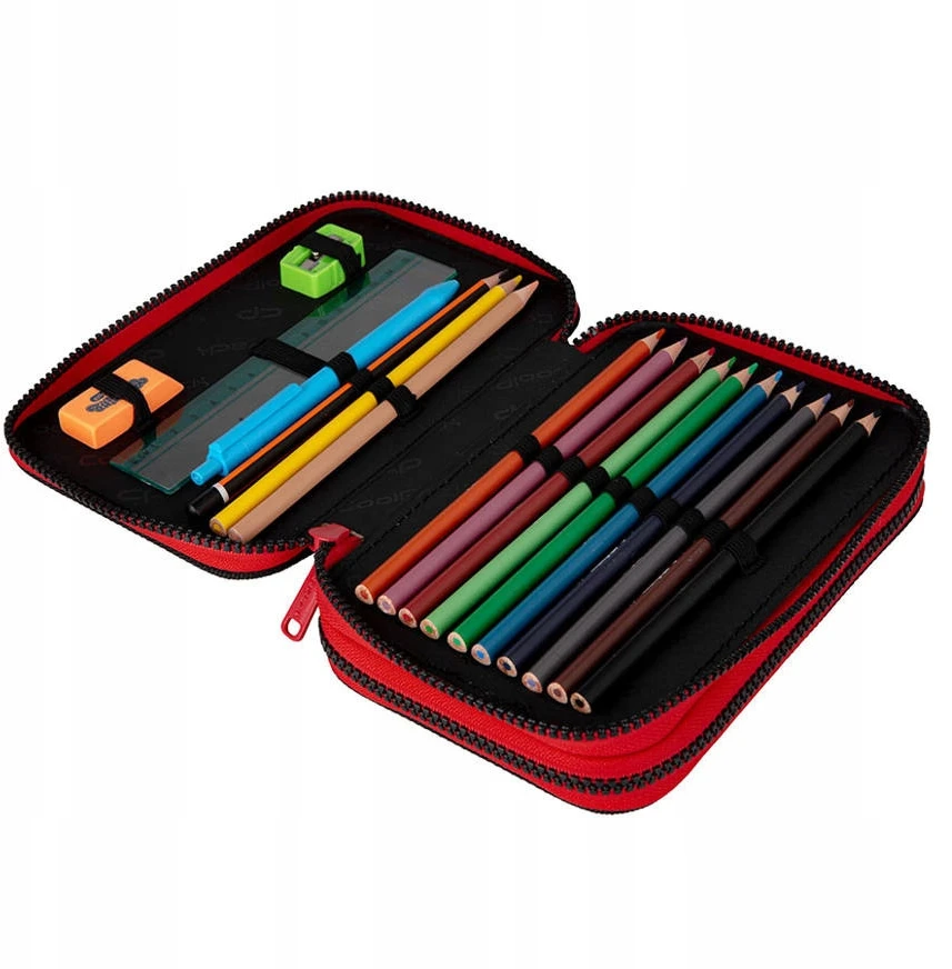 Cool Pack Coolpack Jumper 2 raudonas dvigubas penalas su pilna komplektacija