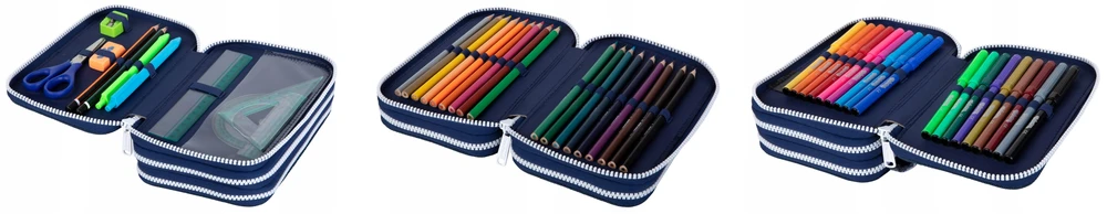 Cool Pack Forminis trijų skyrių penalas su priedais CoolPack Jumper 3 Cosmic