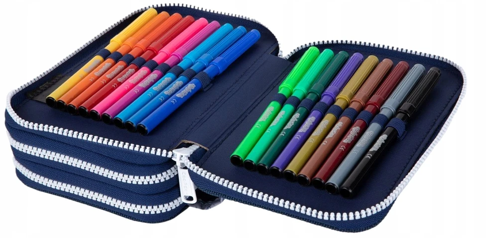 Cool Pack Forminis trijų skyrių penalas su priedais CoolPack Jumper 3 Cosmic