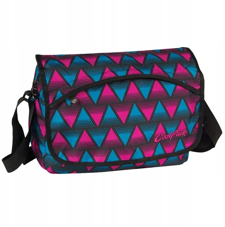 Cool Pack COOLPACK KREPŠYS NA RAMIĘ LISTONOSZKA NA KSIĄŻKI MŁODZIEŻOWA Mėlyna RÓŻOWA