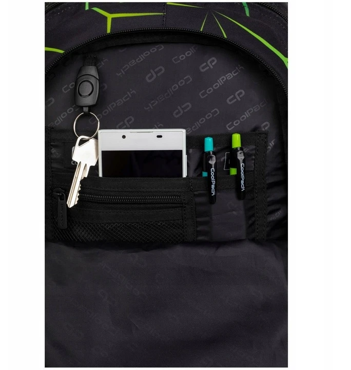 Cool Pack Kuprinė CoolPack Drafter Quake, juoda/geltona