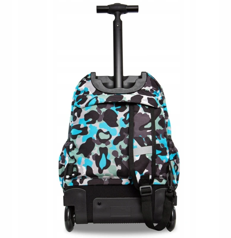 Cool Pack Coolpack kuprinė su ratukais 24l, mėlyna su kariniais motyvais