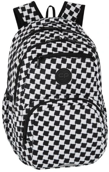 Cool Pack Coolpack plecak szkolny młodzieżowy pepitka 2w1 krata juoda-balta