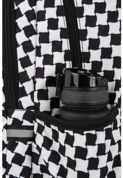 Cool Pack Coolpack plecak szkolny młodzieżowy pepitka 2w1 krata juoda-balta