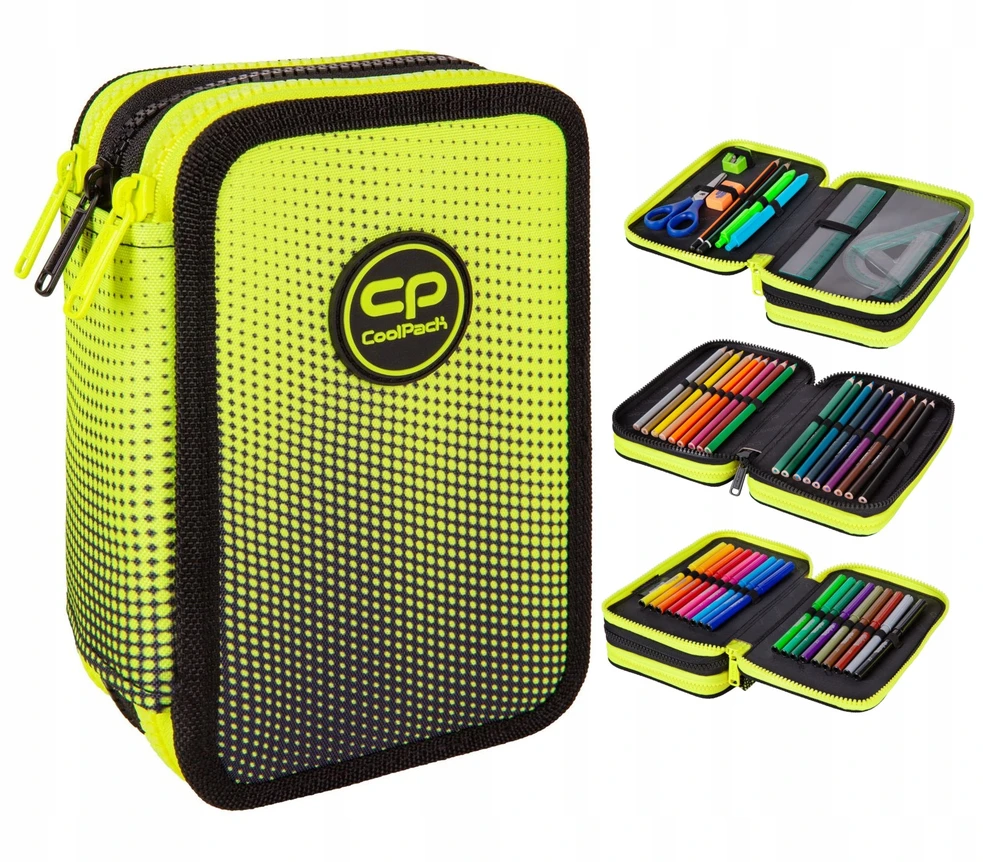 Cool Pack Coolpack rinkinys: kuprinė, maišelis, dėklas su įranga - Gradient Lemon