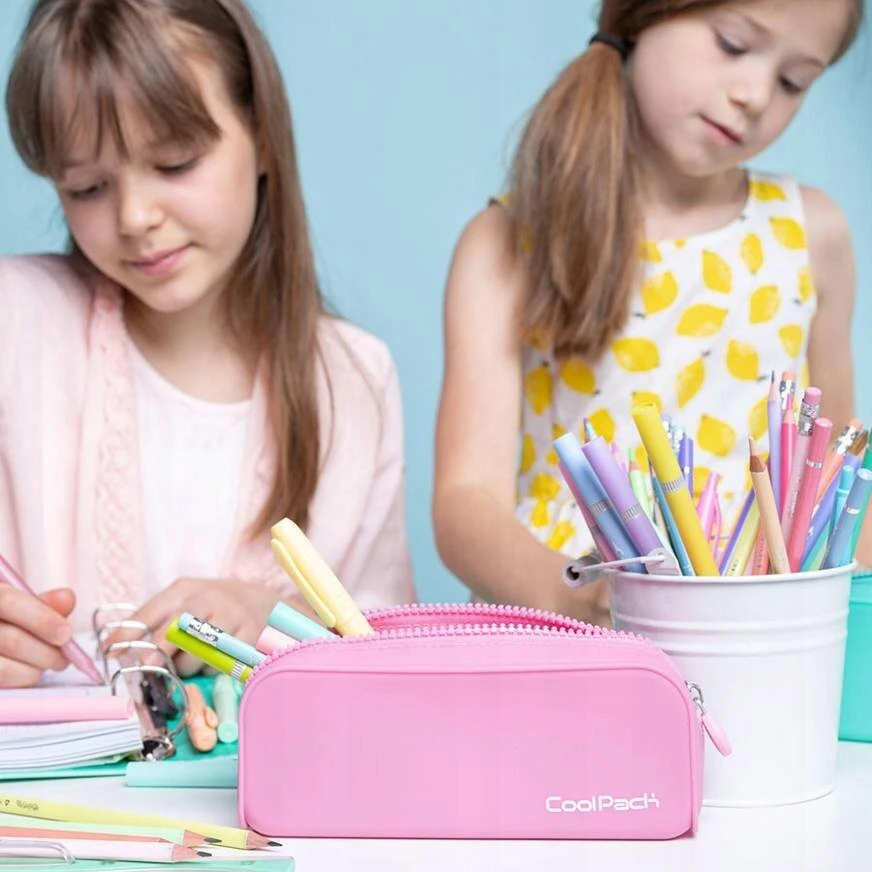 Cool Pack Coolpack silikoninis "tuba" rašiklinė, pastelinė rožinė, 1 skyrius