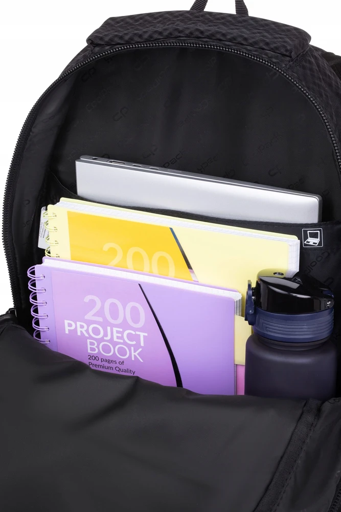 Cool Pack Coolpack Soul plecakas jaunimui, juodas, 28l, su skyriumi nešiojamam kompiuteriui