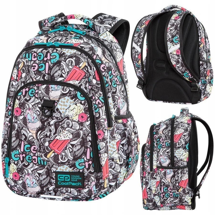 Cool Pack Mokyklinė kuprinė CoolPack Strike L Ice Kreminis