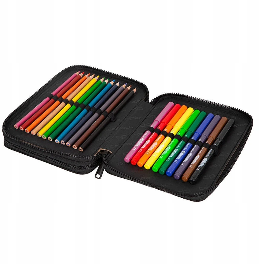Cool Pack Coolpack Xl Big City Dvigubas Mokyklinis Pieštukų Dėklas su Įranga