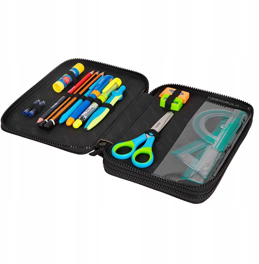 Cool Pack Coolpack Xl Big City Dvigubas Mokyklinis Pieštukų Dėklas su Įranga