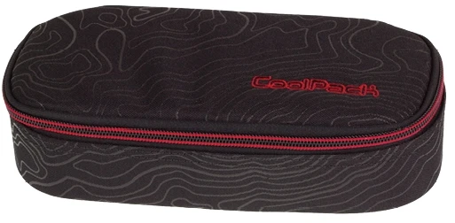 Cool Pack Dėklas "campus Juodas" – "topography Raudona" mokykliniams reikmenims