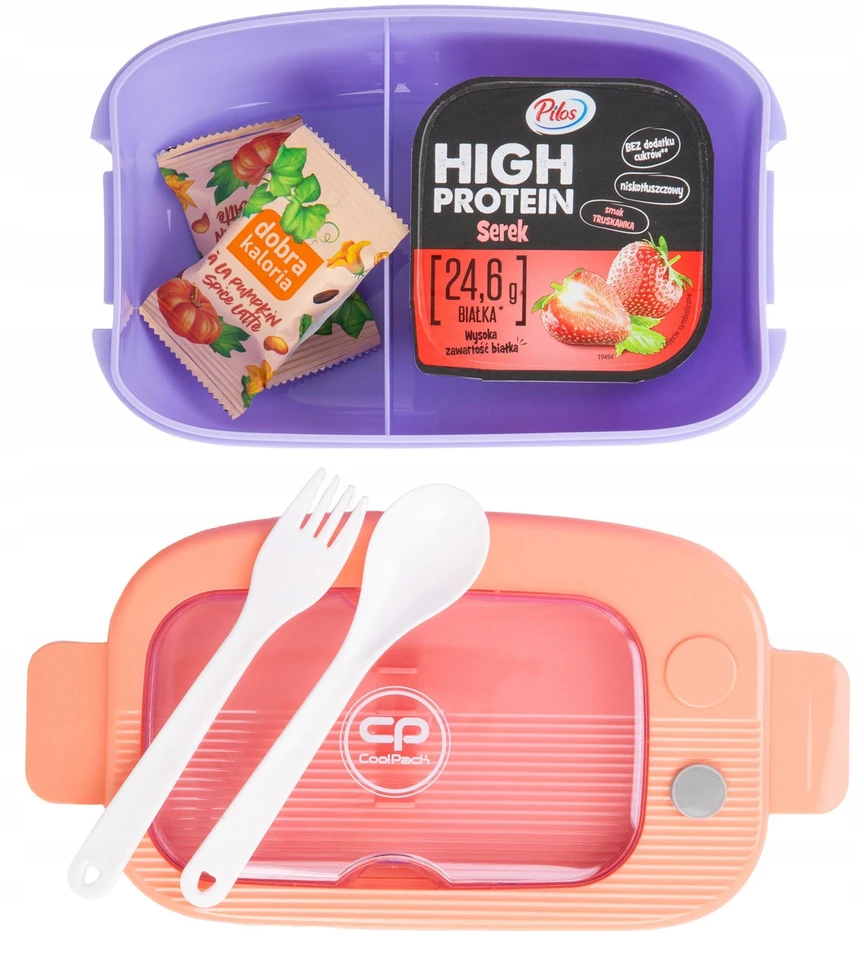 Gertuvė Cool Pack Dėžutė maistui Coolpack Mil 1100ml persikinė/violetinė