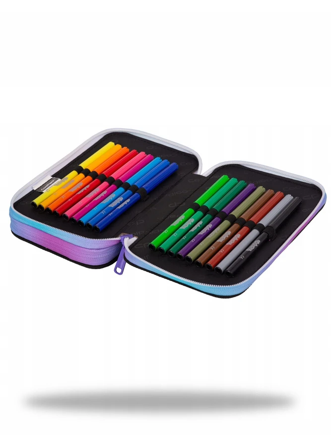 Cool Pack Double decker school pencil case with equipment CoolPack Jumper 2 Star Night