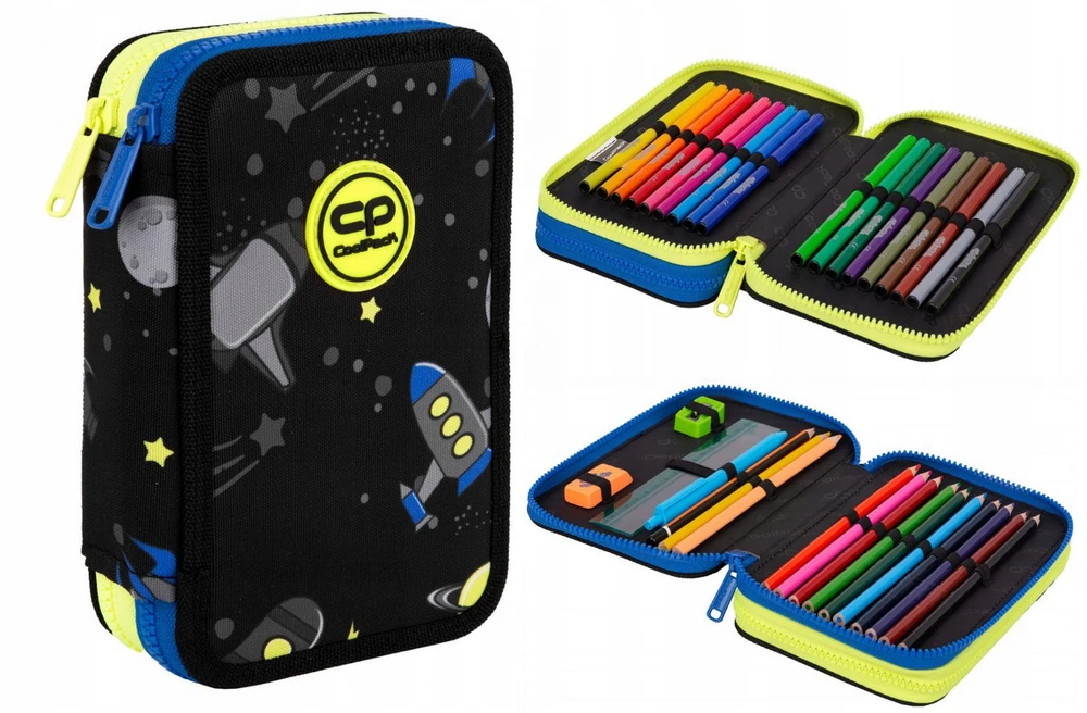 Cool Pack Dviejų skyrių penalas su priedais CoolPack