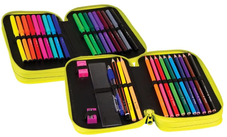 Cool Pack Dvigubas "coolpack Jumper" penalas su mokykliniais reikmenimis