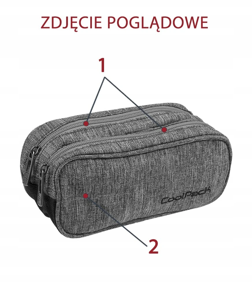 Cool Pack Dvikameris "coolpack Clever" 675 pieštukų dėklas-maišelis