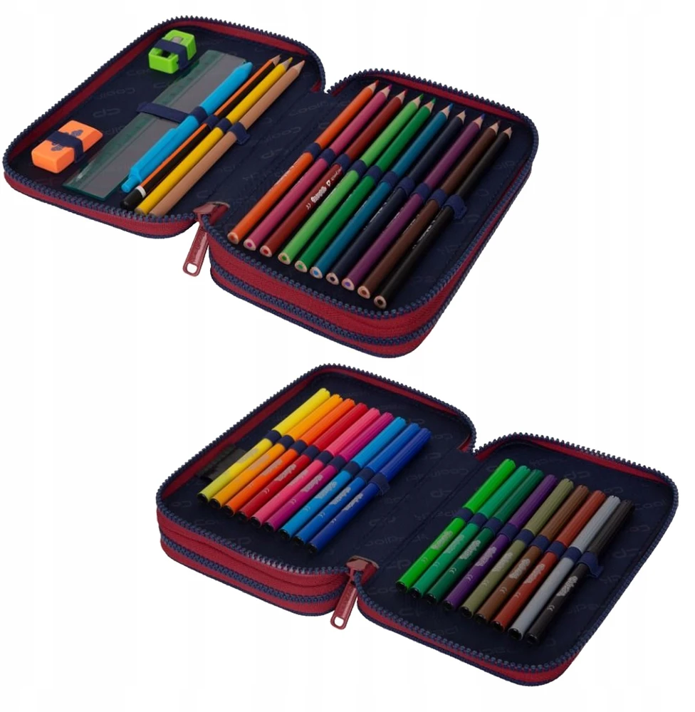 Cool Pack Forminis dviejų skyrių penalas su priedais CoolPack Jumper 2 Gradient Costa