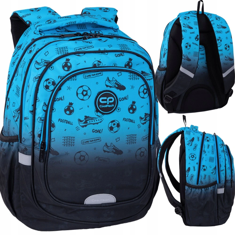 Cool Pack Fast Football 2T gradiento mokyklinė kuprinė 1-3 klasių berniukams Coolpack