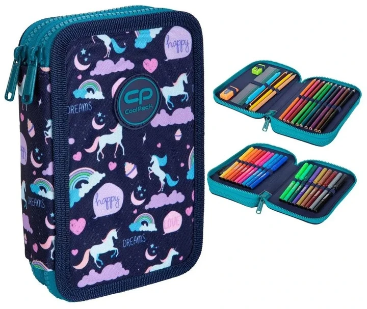 Cool Pack Forminis dviejų skyrių penalas su priedais CoolPack Happy Unicorn