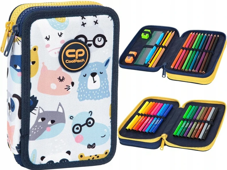 Cool Pack Forminis dviejų skyrių penalas su priedais CoolPack Jumper 2 Pucci F066699