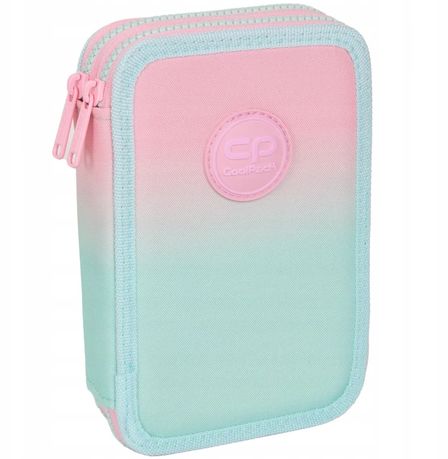 Cool Pack Forminis dviejų skyrių penalas su priedais CoolPack Jumper 2 Gradient Strawberry F066754