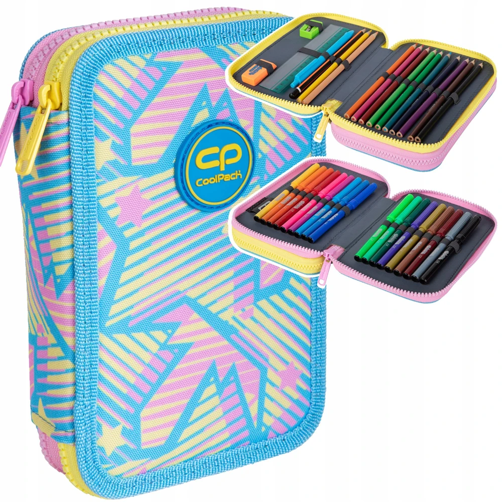 Cool Pack Forminis dviejų skyrių penalas su priedais CoolPack Jumper 2 Dancefloor