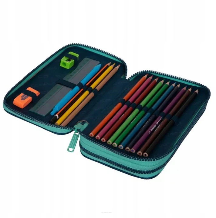 Cool Pack Forminis dviejų skyrių penalas su priedais CoolPack Jumper 2 Gradient Mėlyna lagoon F066690