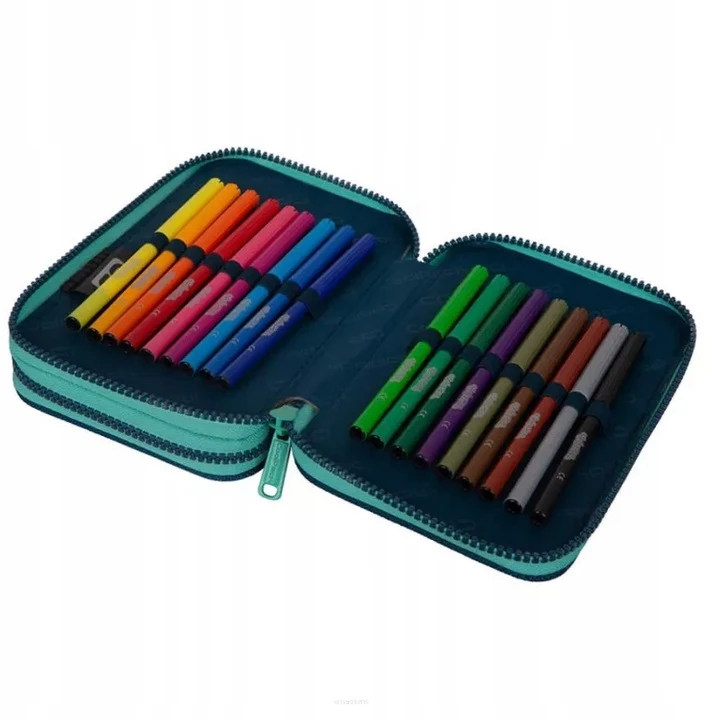 Cool Pack Forminis dviejų skyrių penalas su priedais CoolPack Jumper 2 Gradient Mėlyna lagoon F066690