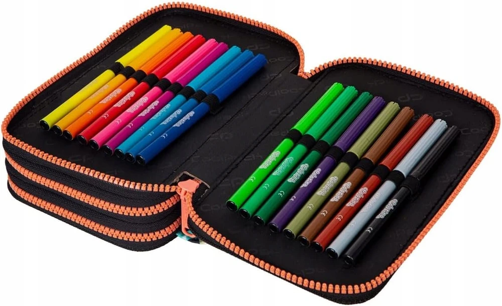 Cool Pack Forminis trijų skyrių penalas su priedais CoolPack Jumper 3 Chocolove F067707