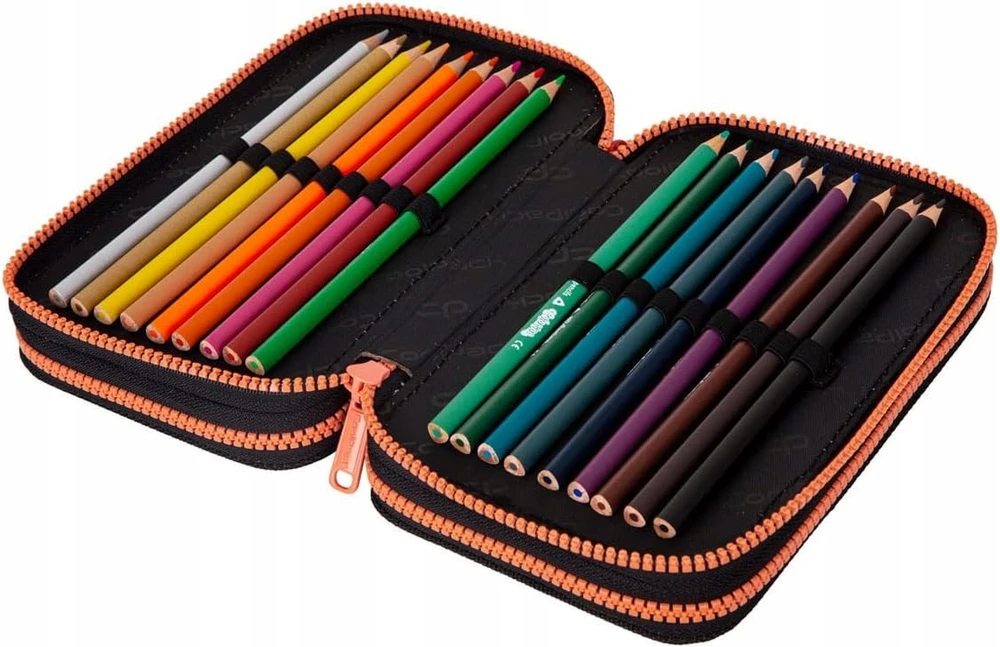 Cool Pack Forminis trijų skyrių penalas su priedais CoolPack Jumper 3 Chocolove F067707