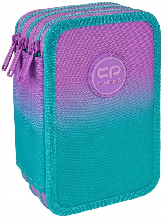 Cool Pack Forminis trijų skyrių penalas su priedais CoolPack Jumper 3 Gradient Blueberry E67505