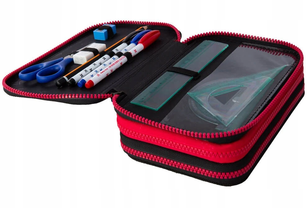 Cool Pack Forminis trijų skyrių penalas su priedais CoolPack Jumper 3 Badges B Mėlyna