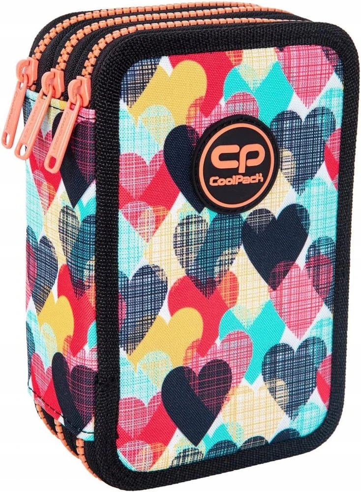 Cool Pack Forminis trijų skyrių penalas su priedais CoolPack Jumper 3 Chocolove F067707