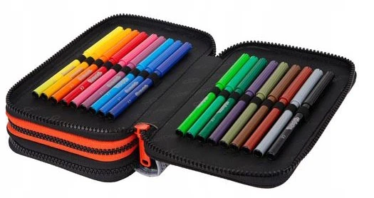 Cool Pack Forminis trijų skyrių penalas su priedais CoolPack Jumper 3 Pilkas ball F067710