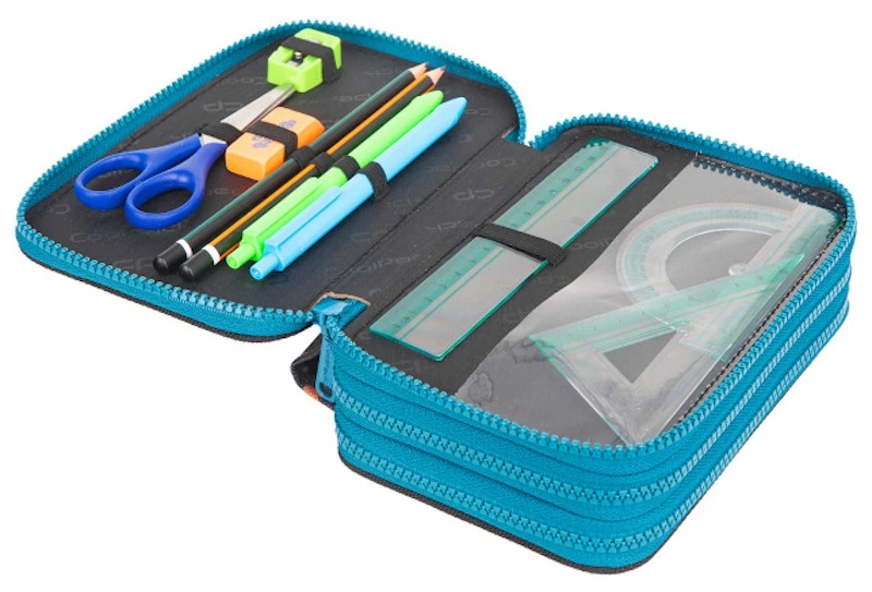 Cool Pack Forminis trijų skyrių penalas su priedais CoolPack Jumper 3 Fossil F067700