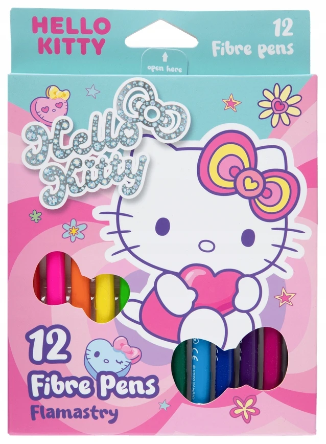 Cool Pack Hello_Kitty Flomasteriai, Hello Kitty vienpusiai, 12 vnt.